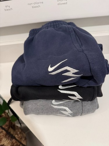 Nike 3Brand Jungen Jugend Größe L Jogginghose Sweatpants, DREI PAAR, blau/schwarz/grau