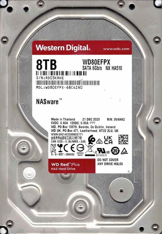 【新品未開封】WESTERN DIGITAL WD80EAZZ 8TB HDD Amazon.co.jp: WD80EAAZ [WD Blue（8TB 3.5インチ SATA 6G