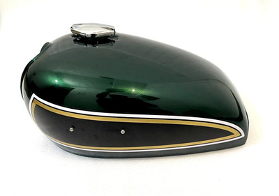 #ad Honda CB550 CB550K 1974 75 Dark Green Painted Steel Petrol Fuel Gas Tank Fit $331.50