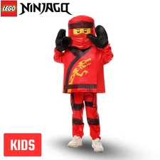 Kai LEGO Ninjago Kids Red Ninja Costume – Dress Up & Cosplay Christmas Gift