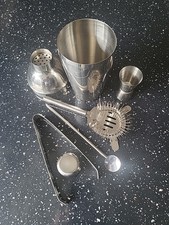 Set Shaker Cocktail Cocktail in Acciaio Inox con Accessori Mixology Bar.