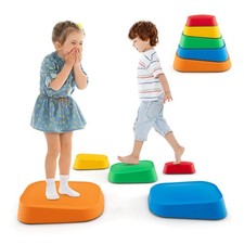 5 Pcs Balance Stepping Stones for Kids with Non-Slip Surface and Edging