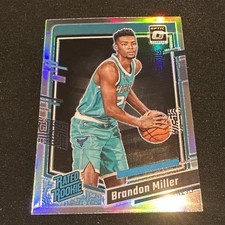 2023-24 Panini Donruss Optic Brandon Miller Rated Rookie RC Holo Prizm #219