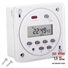 Timer Switch CN101A, AC 110V 16Amp, Digital LCD Power Programmable Timer
