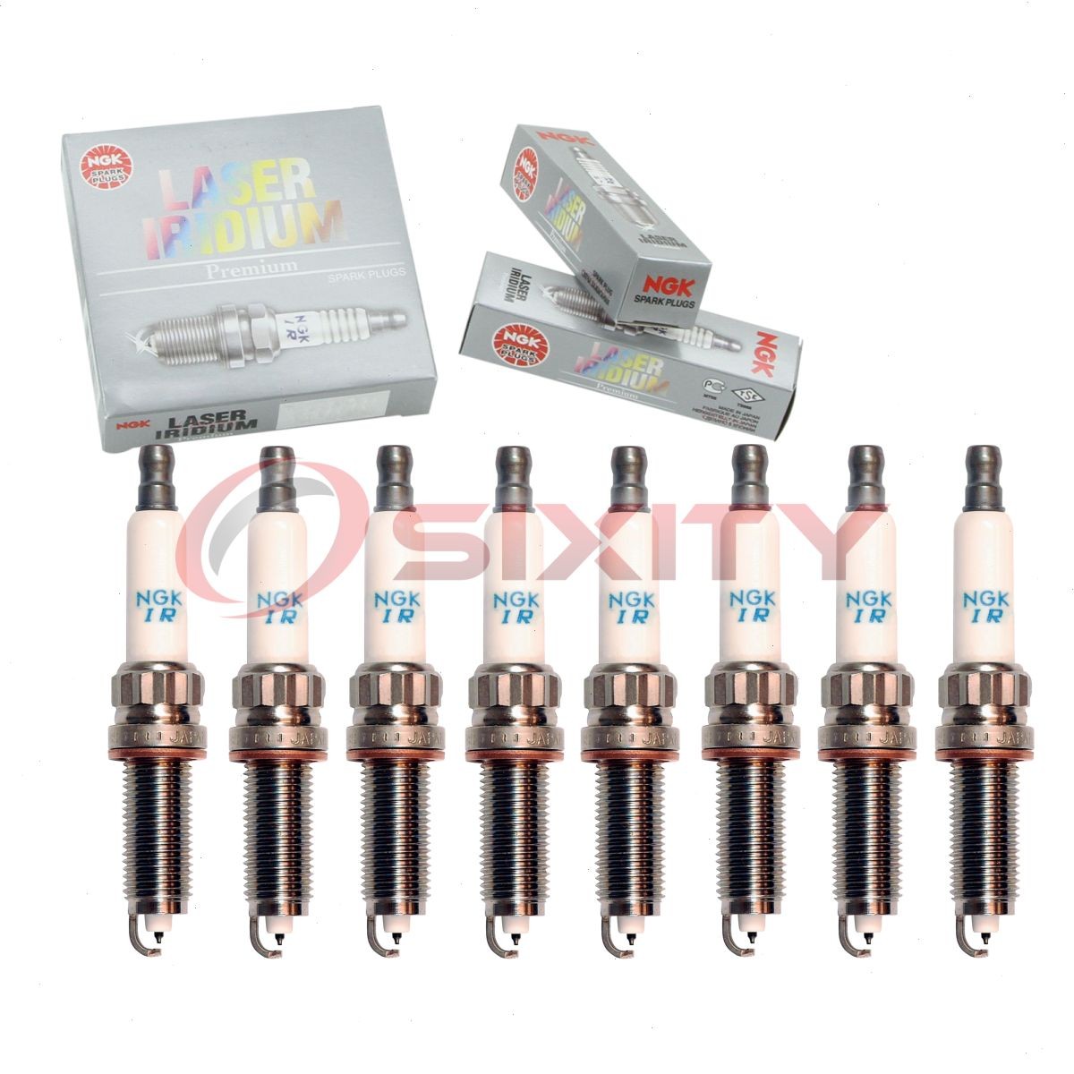 8 pc NGK Laser Iridium Spark Plugs for 2015-2019 BMW Alpina B6 xDrive Gran os