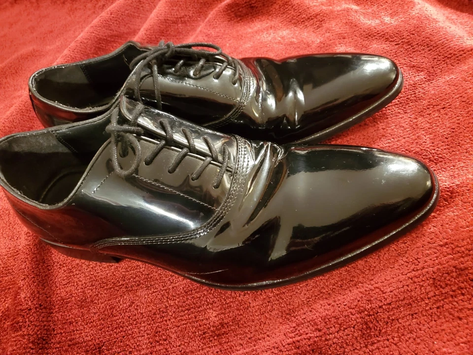 Zapato Esmoquin Aldo Negro Charol Borde Brillo Para Hombre Talla 13 Foto 4 de 4