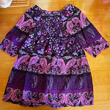 C&A Here+There Mädchen Kleid A-Linie Lila/Sc...