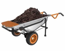 Worx AeroCart: 8-in-1 All Purpose WheelBarrow Garden Yard Cart (WG050)
