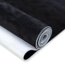 Hiksuky Suede Auto Headliner Fabric 54" L  60" W with Foam Backing - Black
