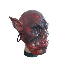 Scary Sharp Teeth Vampire Mask Latex Bat Monster Full Headgear Halloween Helmet