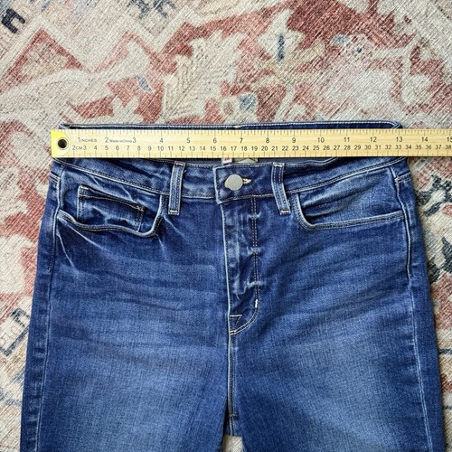 L'Agence Monique Ultra High-Rise Skinny Cambridge Denim Jeans - 28 - Picture 5 of 9