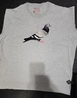 Staple Nyc Sweatshirt Mens Xxl Two Tone Gray Pigeon Embroidery Reverse Fabric