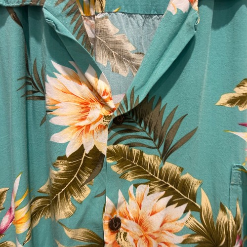 Vintage Two Palms Hawaiian Shirt Mens 2XL Floral Rayon Aloha Resort Vacation - Picture 3 of 7