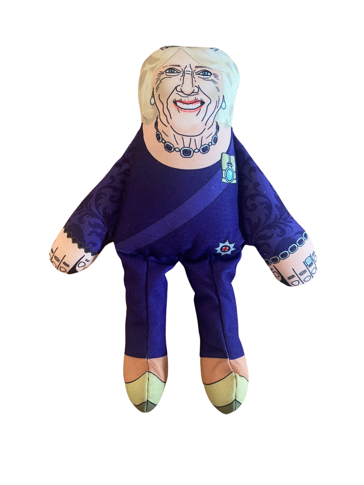 Pet Hates Toys QUEEN CONSORT CAMILLA | Tough Squeaky Plush Dog Toy | Regular