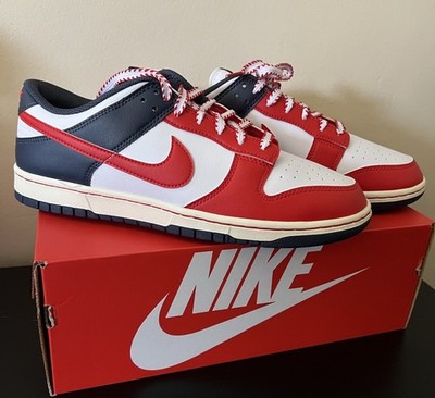 Nike Dunk Low Retro Sneakers Boston Red Sox Blue/Red/White 