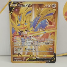 Zacian V Gold Shiny 211/202 Spada e Scudo - Carta Pokémon ITALIANO NM