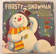 FROSTY THE SNOWMAN - THE CAROLEER SINGERS AND ORCHESTRA – VINYL LP X1714 - VG
