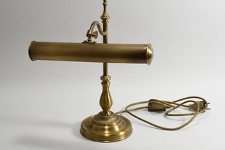 Q01U05 Vintage Messing Schreibtischlampe Bankerlampe