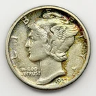 1927 D Mercury Dime XF Better Date Silver 10C Nice Natural Toning Denver Coin