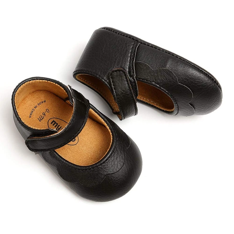 Bebés Niñas Mary Jane Pisos Antideslizantes Suela de Goma Suave Infantil Tenis Niño Pequeño... Foto 3 de 4