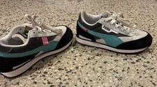 Puma Future Rider Play On Little Kid Sneakers Porcelain Ebony 372351-26