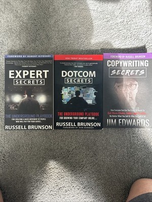 Expert Secrets Dotcom Secrets Copywriting Secrets by Russell Brunson Jim Edwards