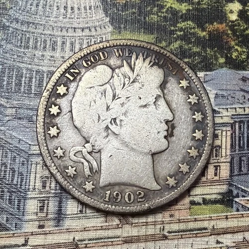 1902-S Barber Half Dollar 🇺🇸