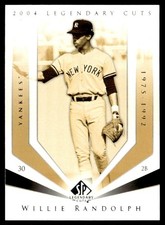 2004 SP Legendary Cuts Willie Randolph New York Yankees #124