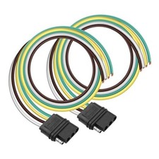 4 Way Trailer Harness Wire Connector 4 Pin Flat Plug Female Trailer Wiring