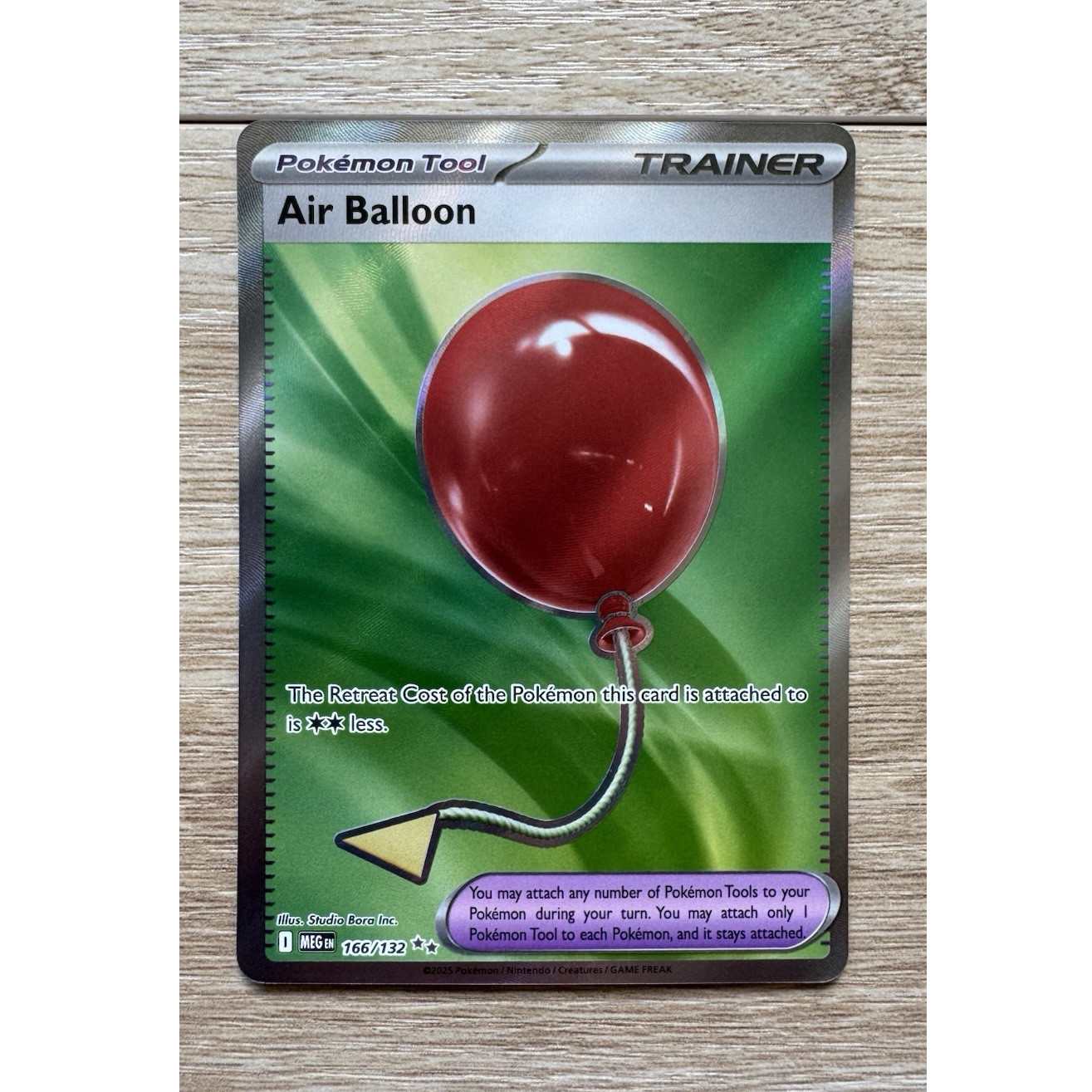 Pokémon Air Balloon 166/132 - ME01: Mega Evolution Ultra Rare Holo Card NM