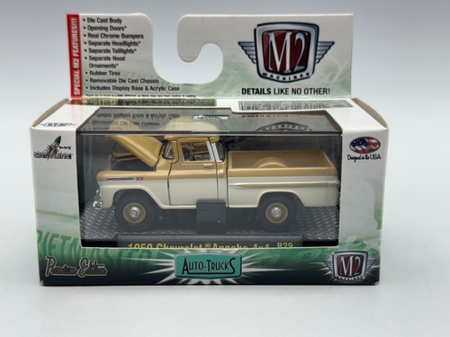 M2 Auto-Trucks 1959 Chevrolet Apache 4X4 Pickup, Brown & White, R29, 1:64, NIB