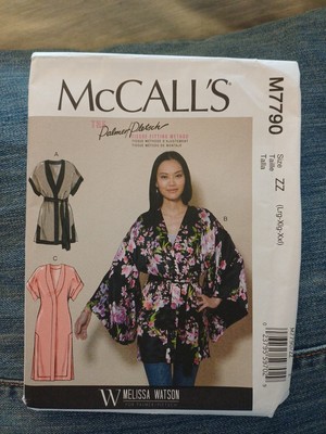 McCall's 7790 Schnittmuster - Kimono Jacke und Mantel Gr. 42-48 unbenutzt