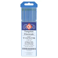 CK Worldwide T1167GTM Tungsten Electrode 1/16" x 7", 10 Pack - Welding Electr...