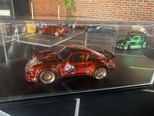 Customized Hotwheels Porsche 934 Turbo Rsr Custom Candy Orange Metal Real Riders