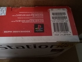 PlayStation 1 PS1 SCPH-5501 Console And Box Only. Tested Works. 