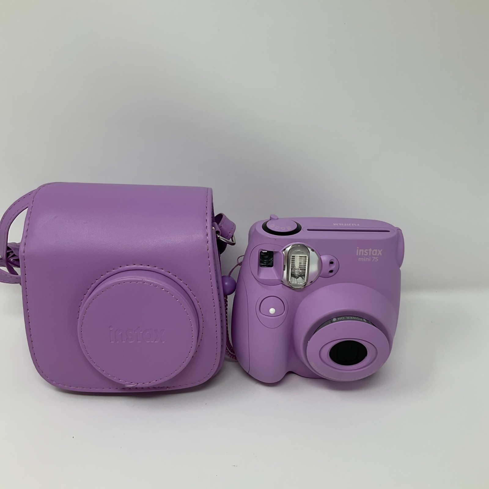 Fujifilm Instax Mini 7S Purple Instant Camera with Case – Tested & Functional-image