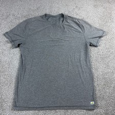 Vuori Shirt Mens Large Gray Strato Tech Tee Lightweight Training Performance Gym