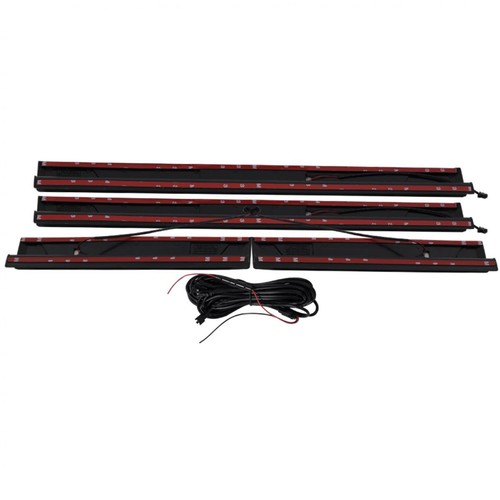 Fit Isuzu D-max Dmax RG01 2020-2024 Black Scuff Plate Sill LED 4 Door - Picture 4 of 11