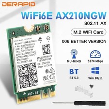 Intel AX210 WiFi Card M.2 WiFi 6E Laptop Bluetooth 5.3 Module NGFF Key-A Key-E