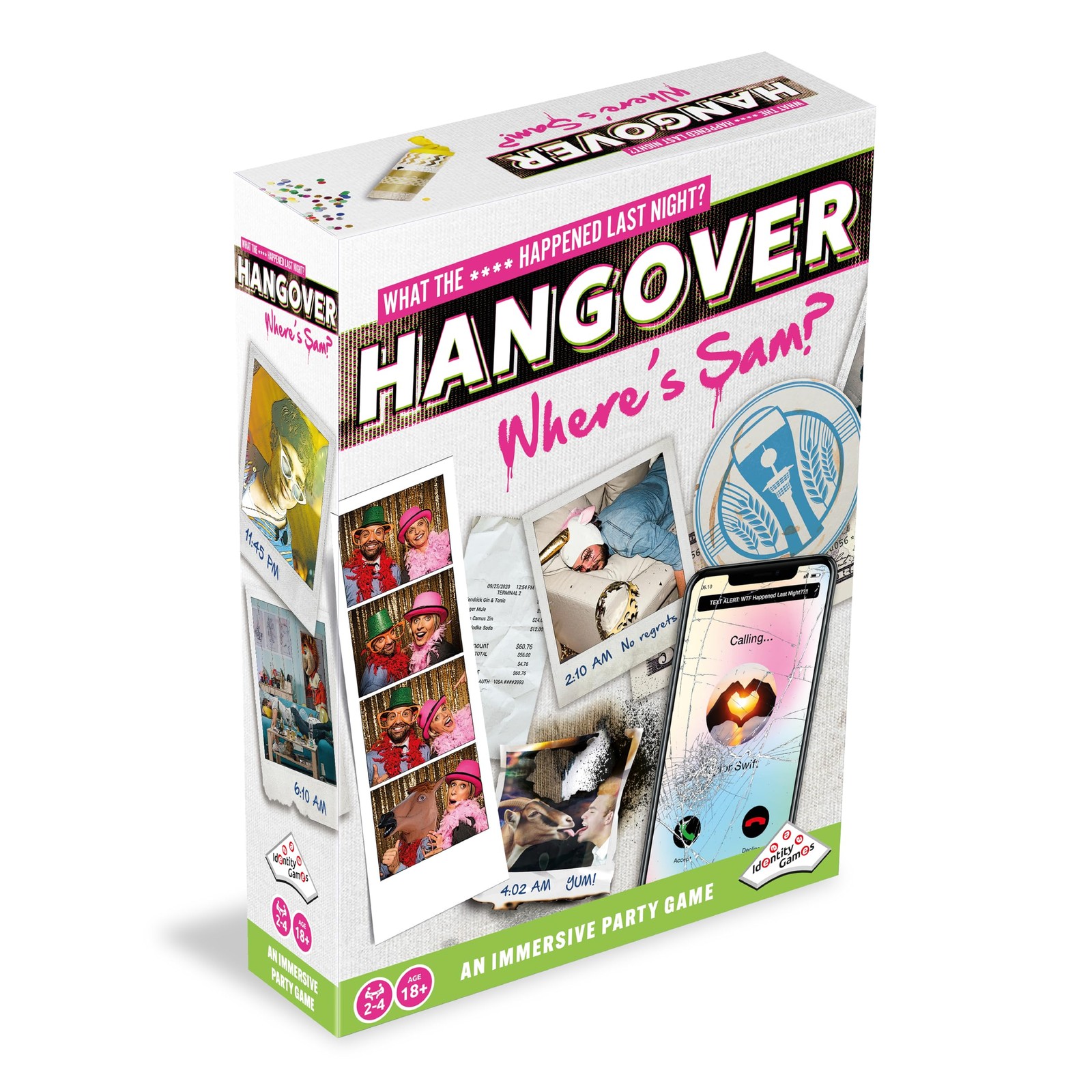 TOMY Hangover Party Game, Story-Driven Mystery Board Game for Adults, Cooperativ