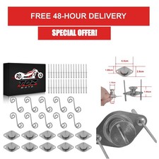 Dzus Quarter Turn Fasteners 10pc Self Ejecting Button ATV UTV Panels
