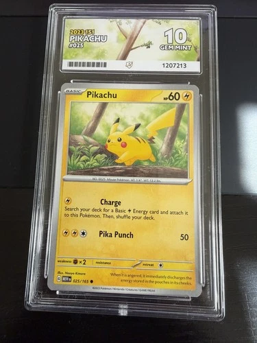 Pokemon TCG 2023 025/165 #025 Pikachu Ace 10