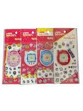 Tamagotchi Plus Sparkle Sticker Complete 4 Set Bandai Japan Kawaii