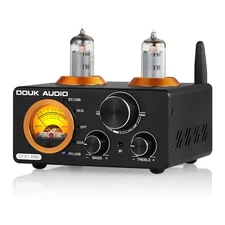 ST-01 PRO 200W Bluetooth Amplifier, 2 Channel Vacuum Tube Power Amp with USB ...