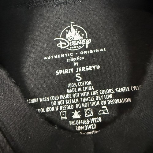 Disneyland Spirit Jersey Adult Small Black Belle Bronze Disney Top Casual Henley - Picture 9 of 12