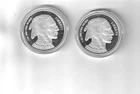 Lot of 2 Buffalo / Indian Head Silver Rounds One (1) Troy Ounce Each .999 Fine