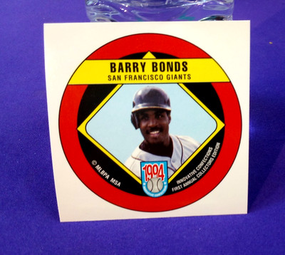 1994 BARRY BONDS MSA Innovative Confections  SQUARE DISC PROOF nrmt or bet 19