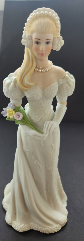 Vintage Porcelain Congratulations! Bride Figurine from Roman, Inc - Lovely!