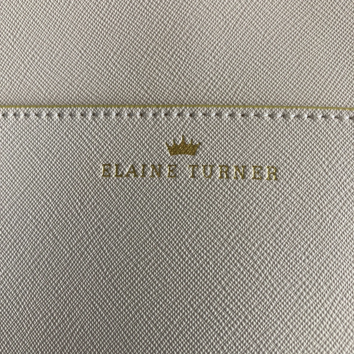 Sac à Main Elaine Turner En Paille Et Cuir Doré - Bandoulière Chaîne Bambou, Occasion En Excellent état, Taille Medium