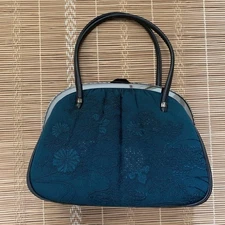 Japanese style bag blue green